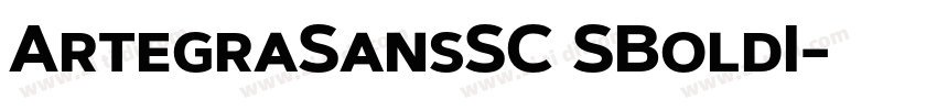 ArtegraSansSC SBoldI字体转换